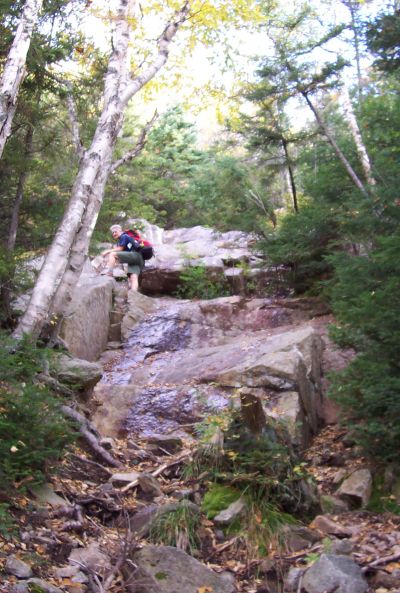 Jon Denekamp on the Flume Slide Trail
