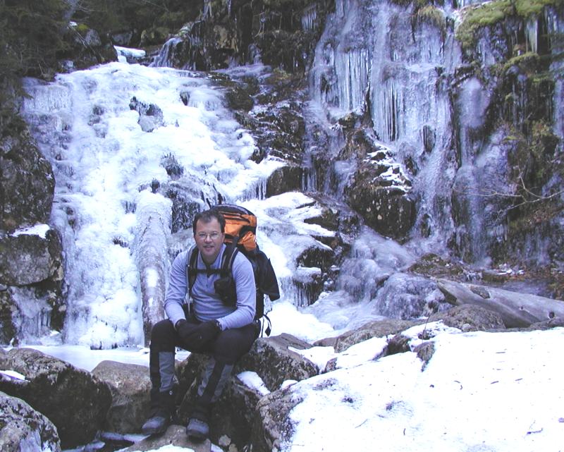 David White at Silver Cascade Brook