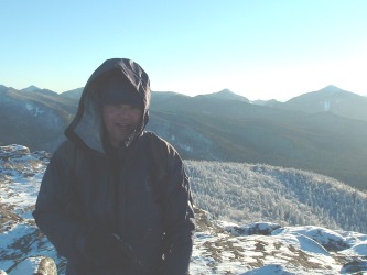 David White on top of Cascade Mtn.
